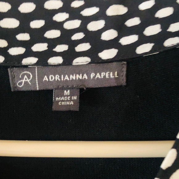 ADRIANNA PAPELL V-neck Twofer Sweater - Picture 5 of 10